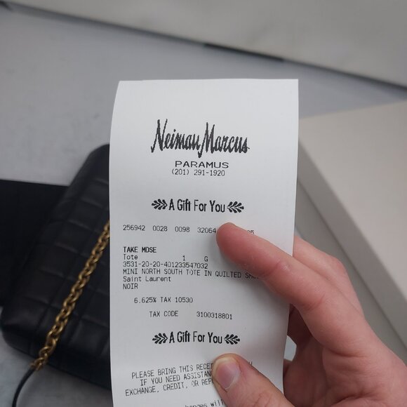 YSL Yves Saint Laurent Matelasse Carre Mini Quilted Black Bag - Picture 2 of 8